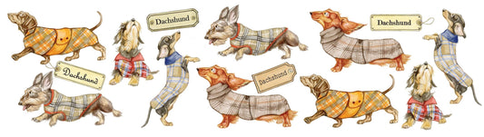 Tassen mit Collage - Dackel