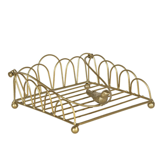Goldfarbener Serviettenhalter Clayer-Reef